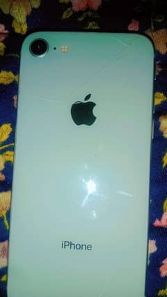 iPhone 8 back crack all ohk Exchng  posble