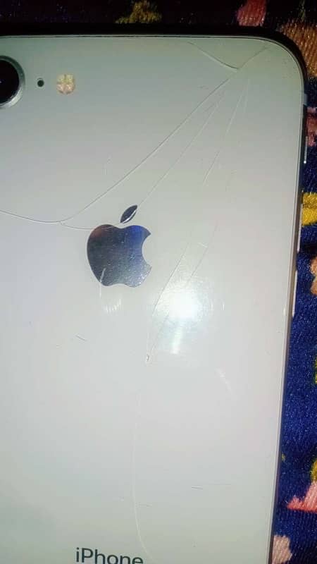 iPhone 8 back crack all ohk Exchng  posble 1