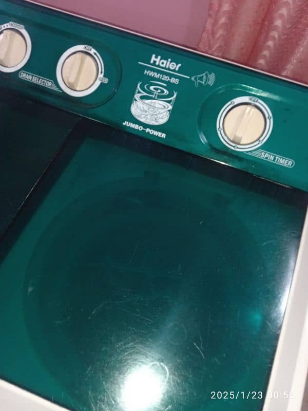 Haier washing machine twin tub model number HWM120BS 3