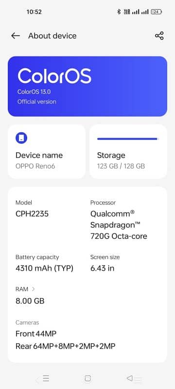 OPPO Reno 6 in Lush Condition 6