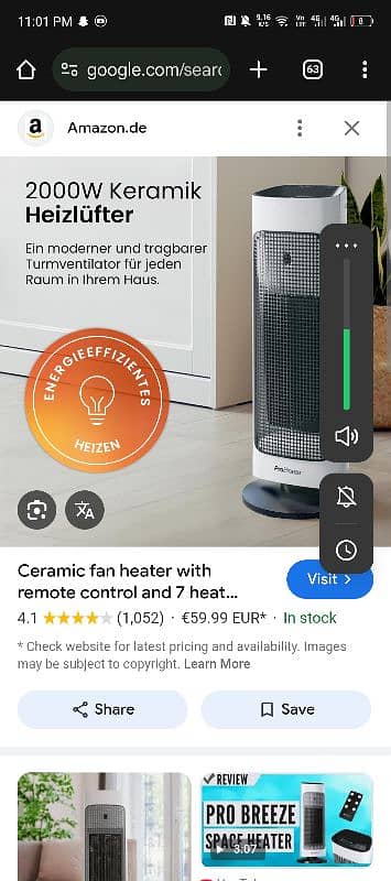 Pro Breeze Electric Heater 1 season Use Ha Last Year Amazon Se Mngwaya 3