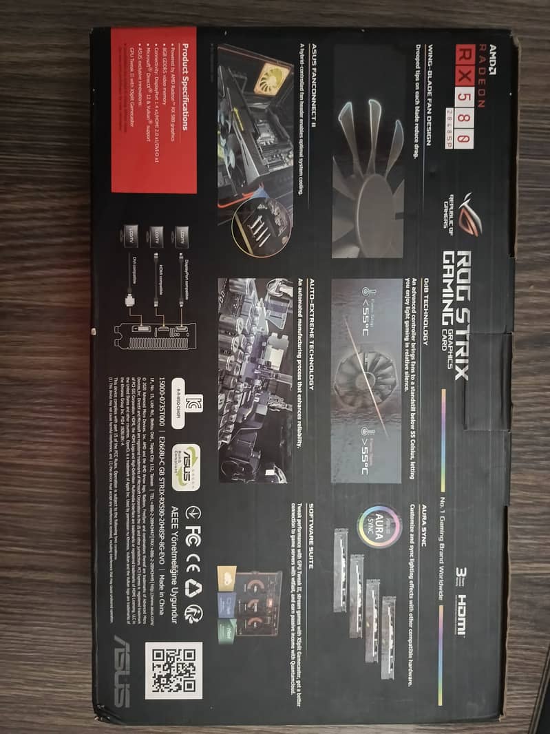 ASUS Dual  Radeon RX 580 OC edition 8GB GDDR5 4