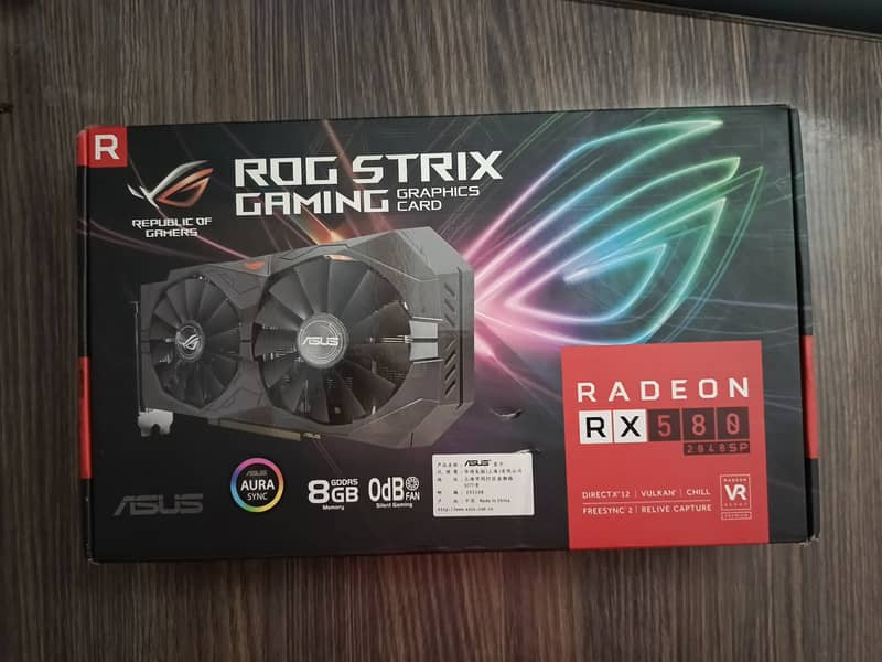 ASUS Dual  Radeon RX 580 OC edition 8GB GDDR5 5