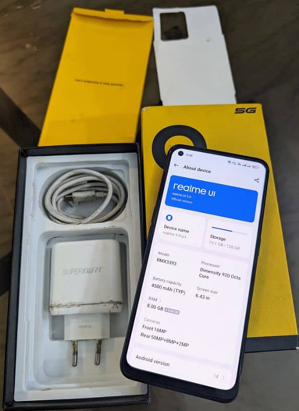 Realme 9 Pro Plus 5G (8gb 128gb) Complete Box 10