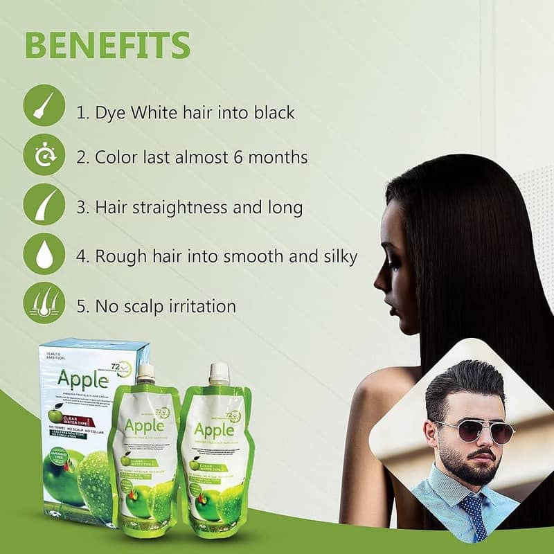 Natural Apple Black Hair Color 96 in Pakistan 5