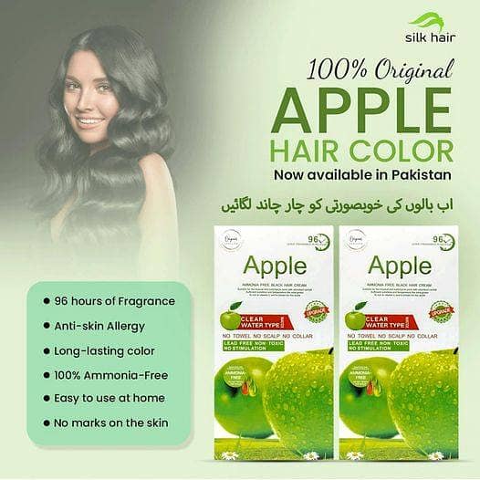 Natural Apple Black Hair Color 96 in Pakistan 17