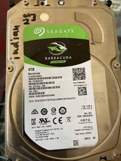 4TB Hard Drive Seagate Orignal 100 % Health