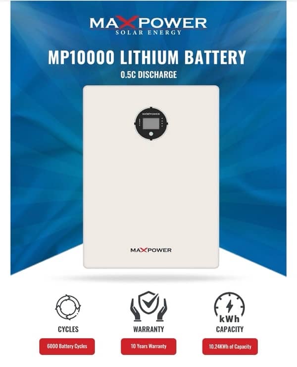 Maxpower lithium battery 24V and 48V with 10 years warranty 1