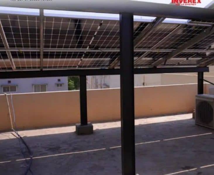 Elevated Solar Structure customized Guarder Work 14 rup watt 7