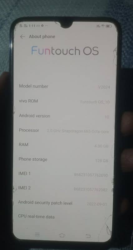 vivo 4gb 128gb 5