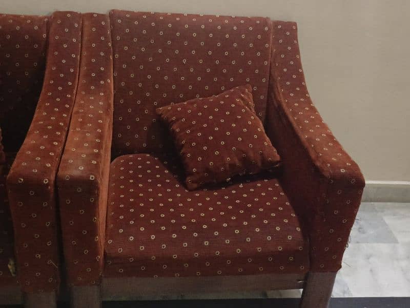 Two Sofa chairs available for sell very solid wood 1