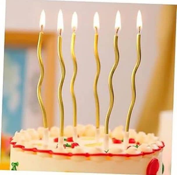 curling candles for cake or pastry Decoration pack of 6/ 12pcs. 0