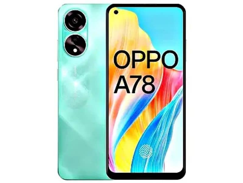 oppo A78 8+8/256 no box no charger non PTA bahir sy Aya ha 0