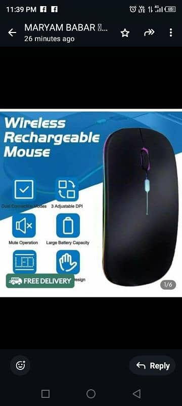 Gaming wireless Bluetooth mouse high quality 0