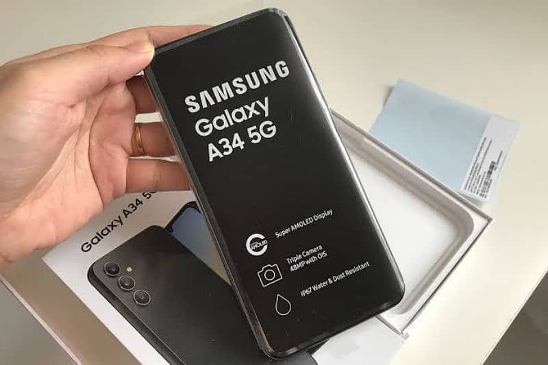 Samsung Galaxy A34 dual sim officially pta approved is a Mid Range 5G 0