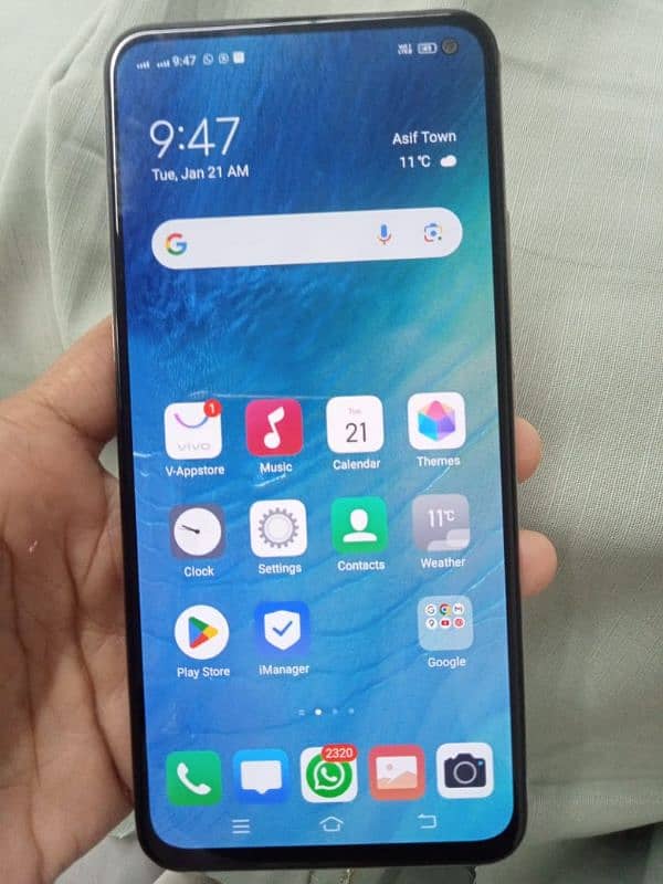 vivo v17. . . . 8/256 Fast finger indisplay 1