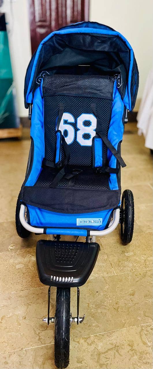 BEBELOVE Sporty Blue Baby Stroller 5