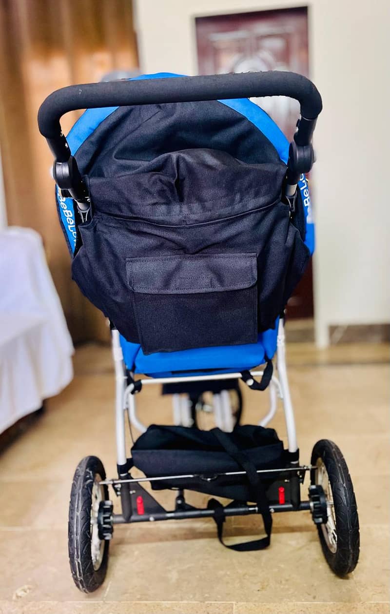 BEBELOVE Sporty Blue Baby Stroller 8