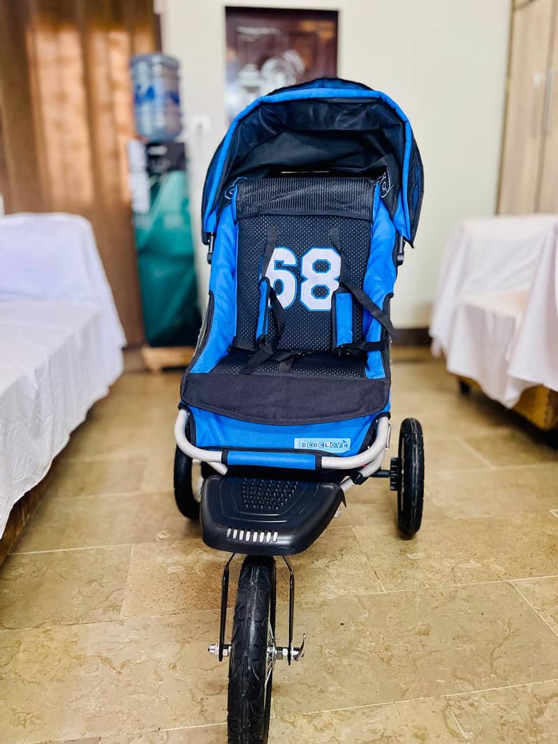 BEBELOVE Sporty Blue Baby Stroller 9