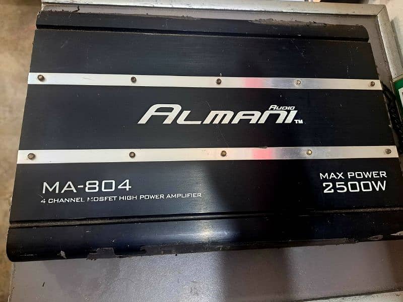 Almani amplifier 4 channel. 0345 5131255 3