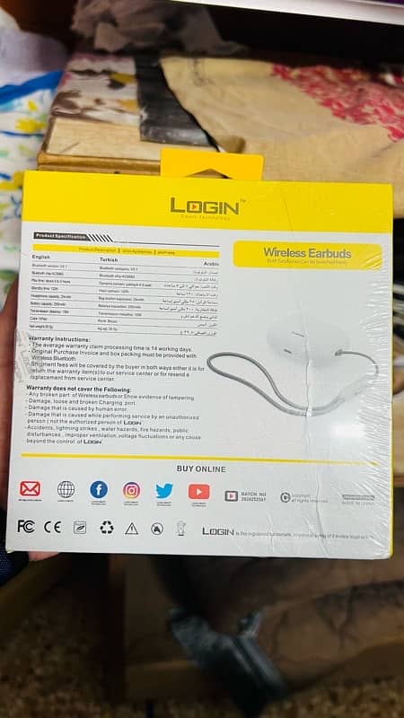 Login Original Earbuds LT-WB5 2ND Gen Earbuds With 1 Year Warranty 3