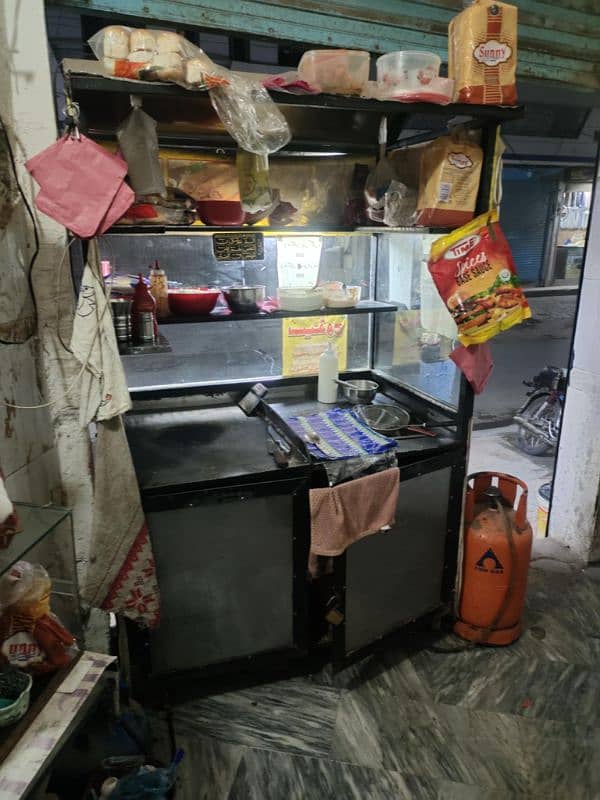 fries, burger and shawarma counter. . . . . 1