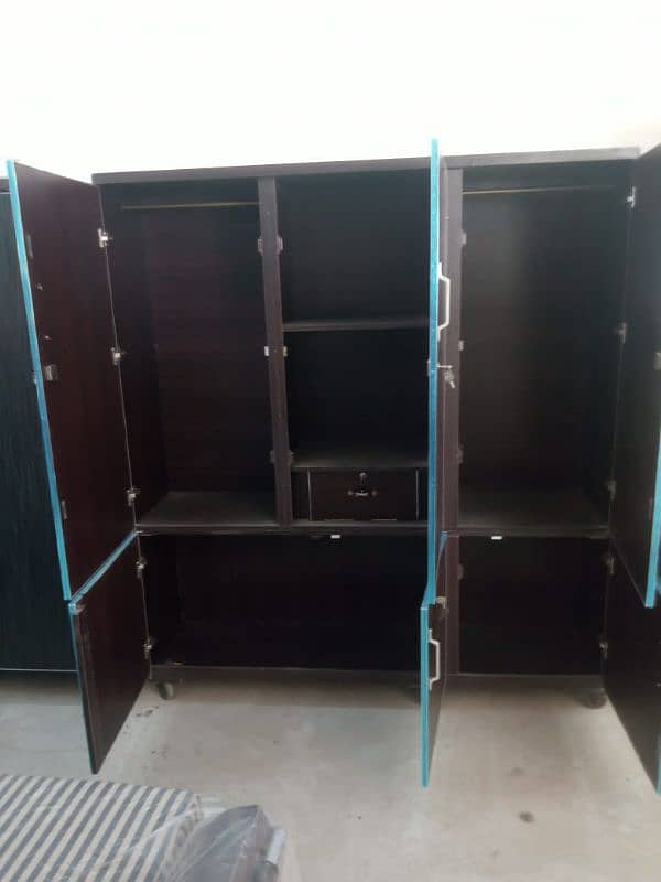 3 Door Almeera Wardrobe Almari wood made 1