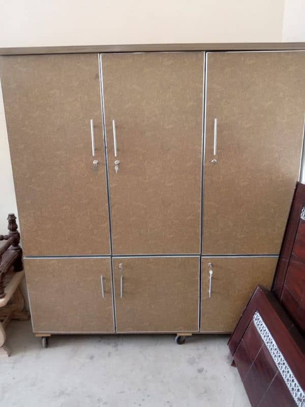 3 Door Almeera Wardrobe Almari wood made 2