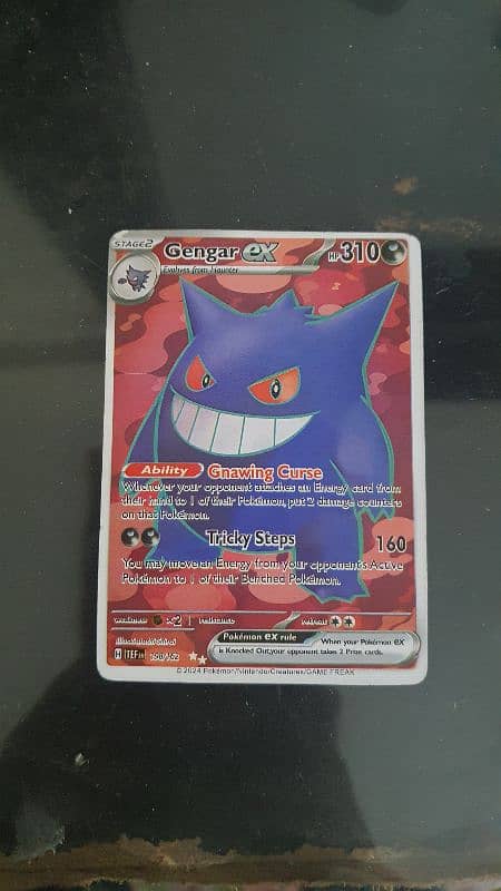 pokemon cards gangar ex 198/162 0