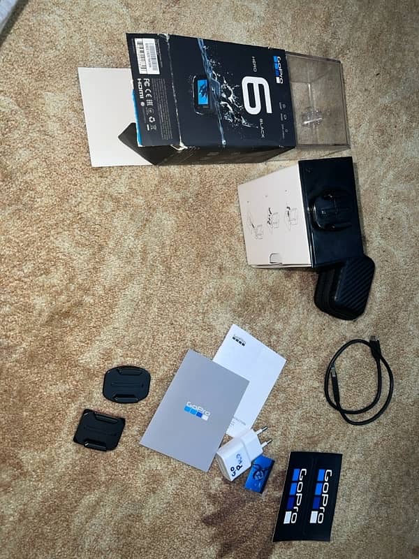 Go pro Hero 6 with accessories and Sports Kit 5