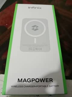 Infinix Magpower Original Wireless Charger plus portable battery