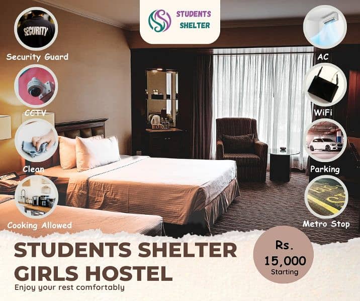 Students Shelter Girls Hostel near SZABIST and Shifa 0