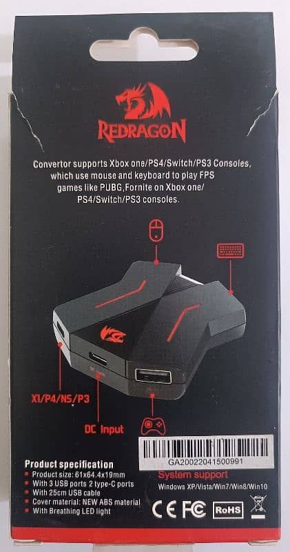 Keyboard and mouse converter Redragon Eris!! 9