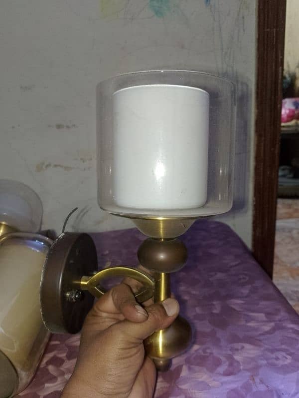 metal wall light fancy heavy weight good quality 4