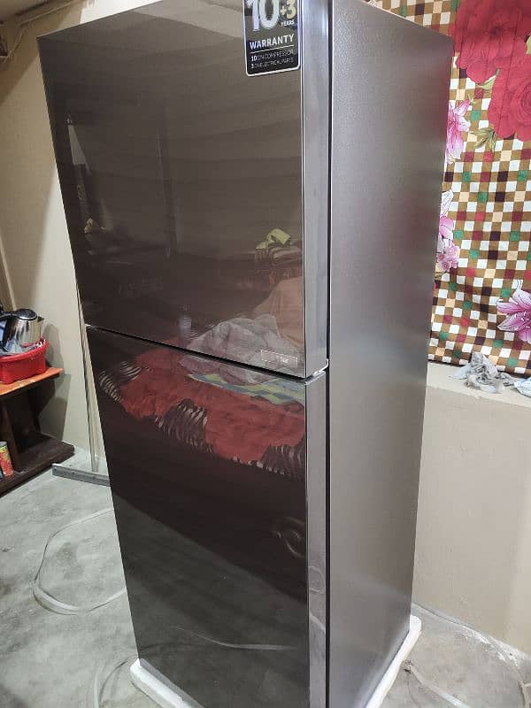 Fridge Haier medium size Glass Door fancy 5