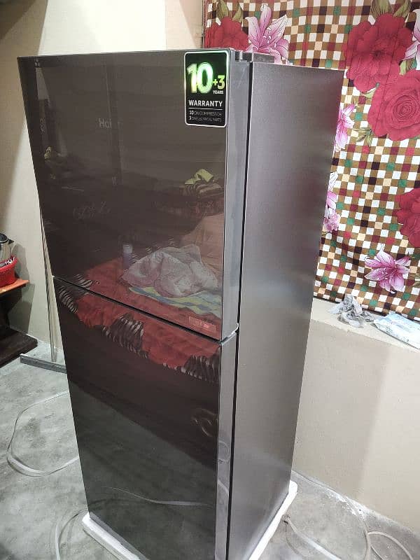 Fridge Haier medium size Glass Door fancy 7