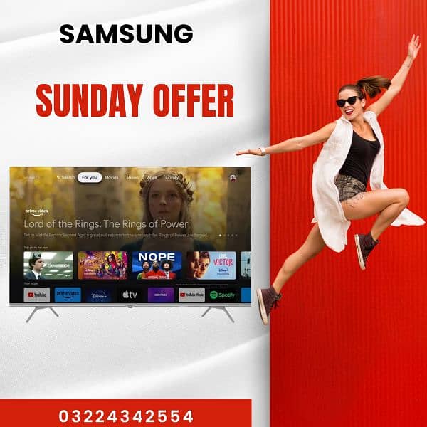 30% off led tv 43 inch samsung smart android 4k 03224342554 0