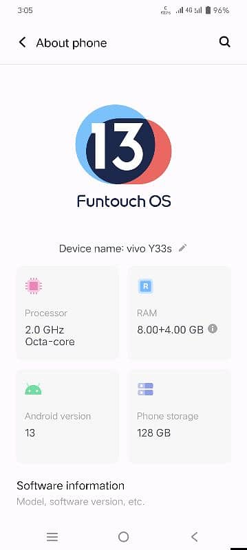 vivo y33s 8+4gb 128gb 5