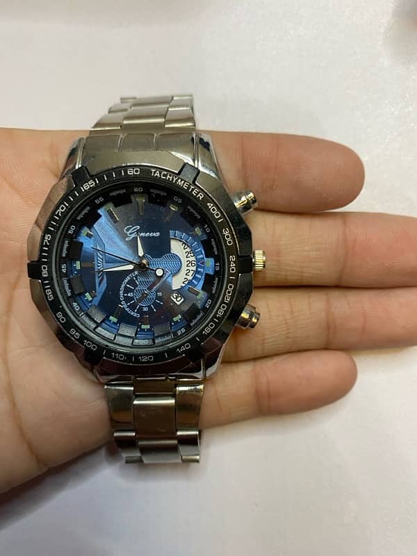 Sports Blue & Silver Watch 2