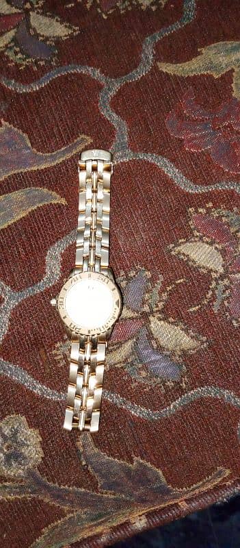 Jaques Richal Made By Swiss Watch 18K Gold Plated Watch 33MM Crystal, 9