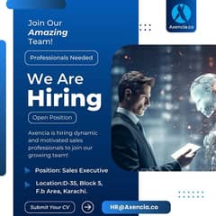 Axencia is Hiring Motivated Sales professionals