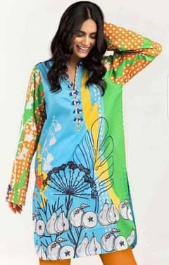 *Product Name*: 1 Pc Women's Unstitched Swiss Lawn P