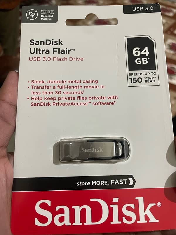 sandisk USB original imported box pack 1