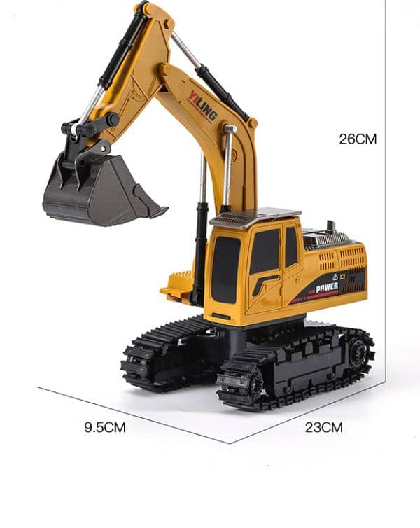 Excavator Toy Model Alloy Charging Construction Vehicle 2