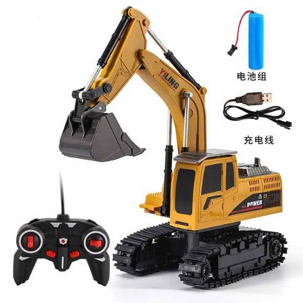 Excavator Toy Model Alloy Charging Construction Vehicle 3