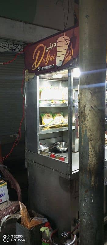 shawarma counter for sell urgent 5