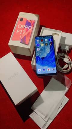 oppo f17 all orignal complete Box charger