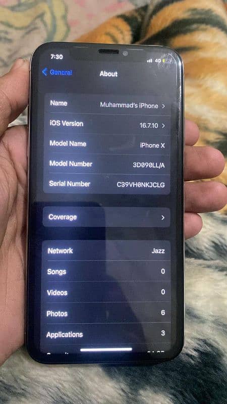 iphone x official PTA approved condition 8/10 64gb 6