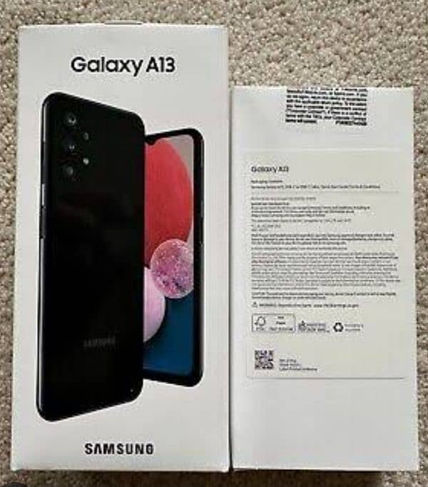 exchange new samsung A13 full box genuine 1