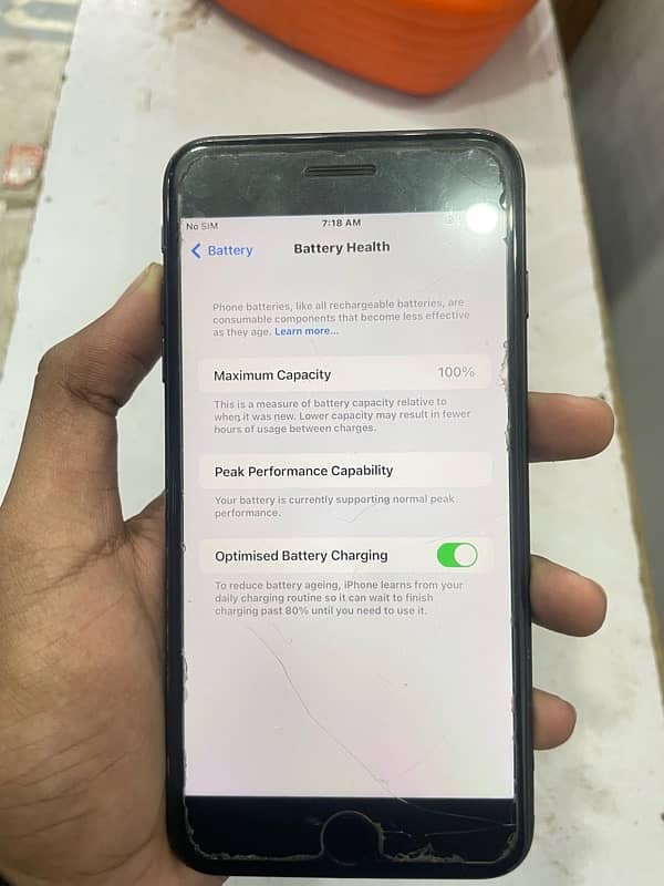 iPhone 7 Plus Scratch less 128gb one hand use hua hai 0